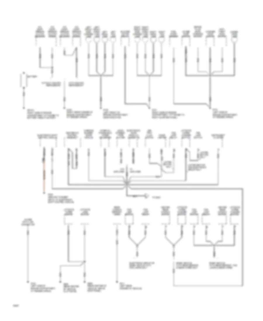 Ground Distribution Wiring Diagram 1 of 3 for Ford Explorer 1994