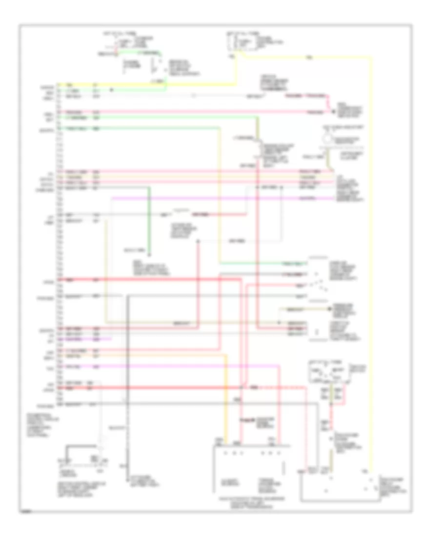 4.0L, Transmission Wiring Diagram for Ford Explorer 1994