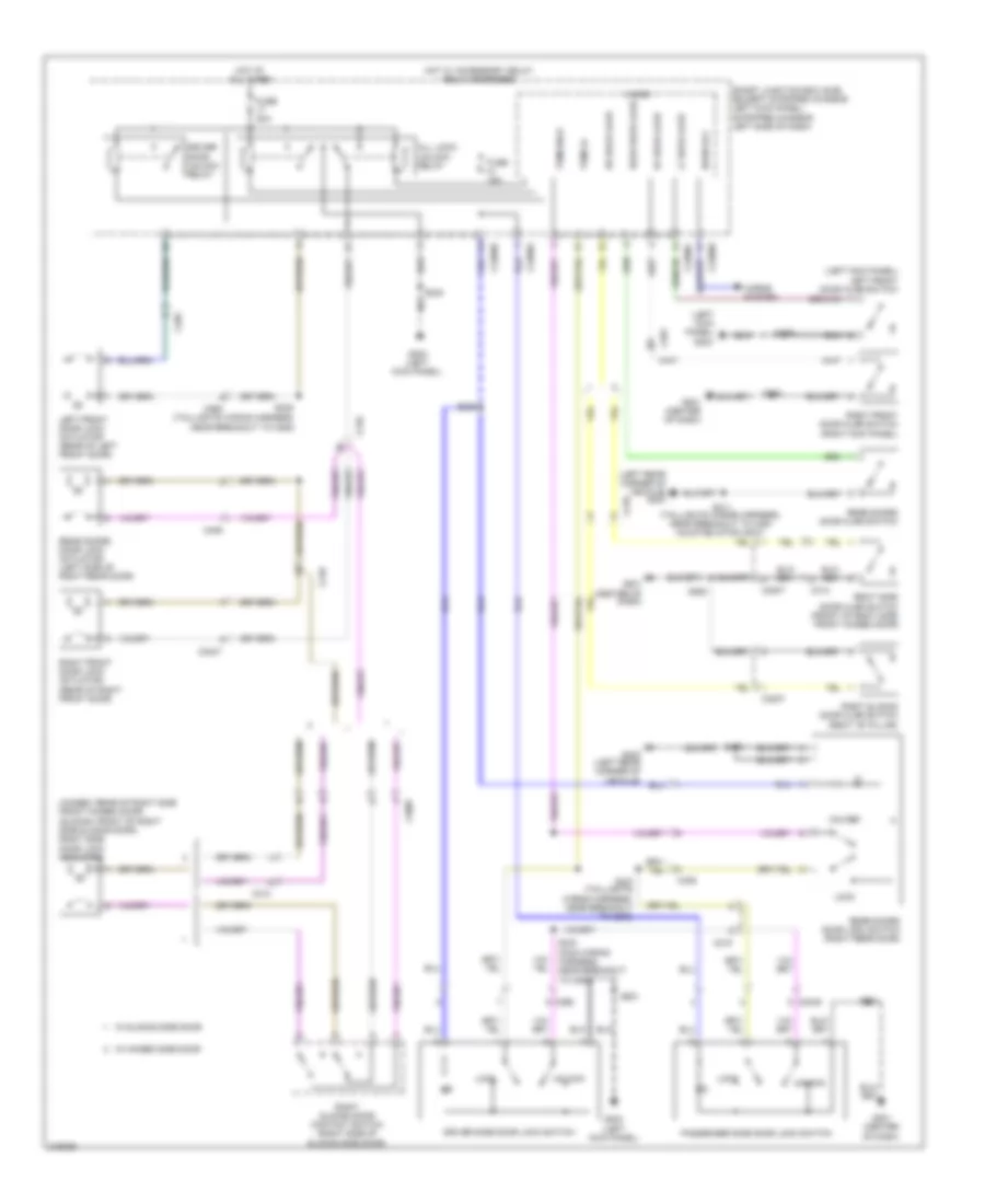 Forced Entry Wiring Diagram for Ford Econoline E350 Super Duty 2011
