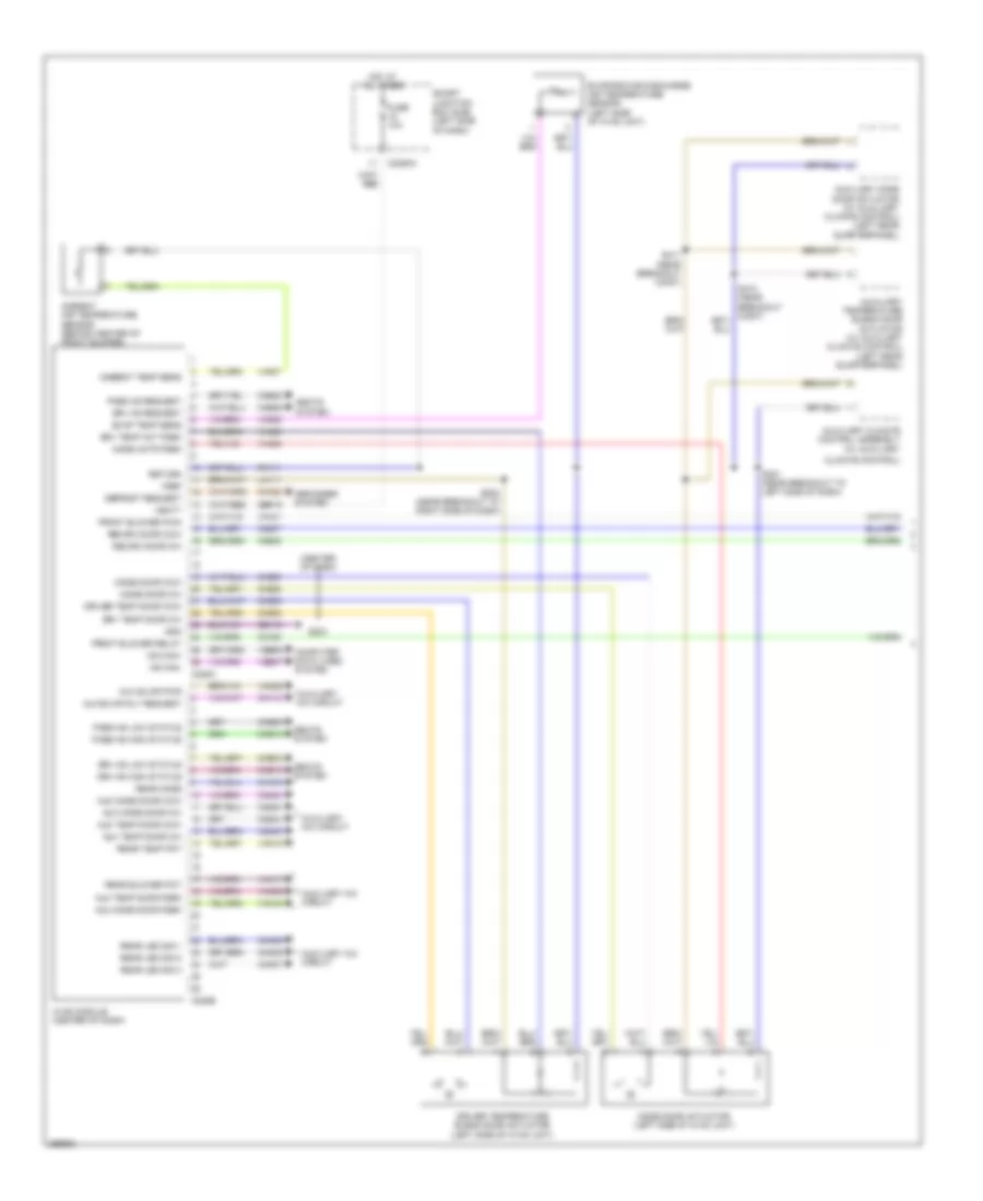 Manual AC Wiring Diagram (1 of 2) for Ford Flex Limited 2009