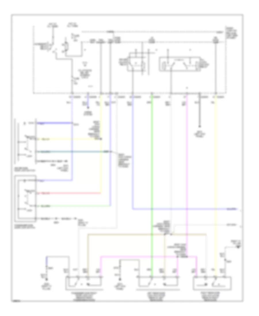 Forced Entry Wiring Diagram 1 of 2 for Ford Flex Limited 2009