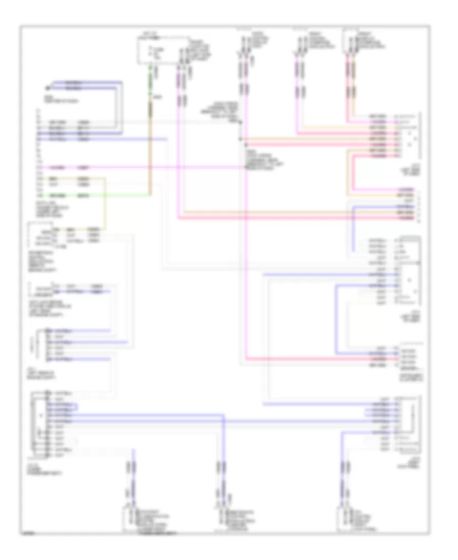 Computer Data Lines Wiring Diagram 1 of 2 for Ford Flex Limited 2009
