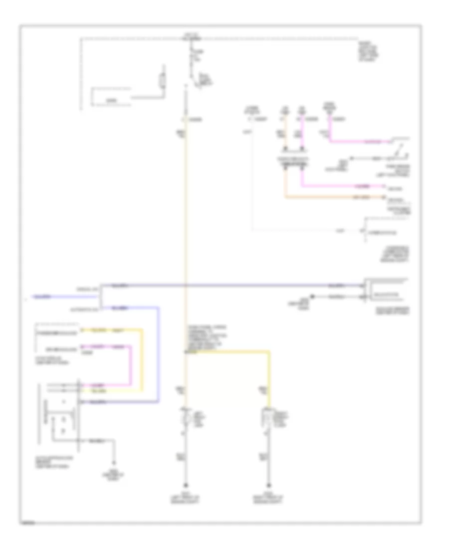 Headlights Wiring Diagram, without High Intensity Gas Discharge Headlights (2 of 2) for Ford Flex Limited 2009