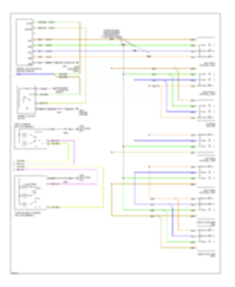 Courtesy Lamps Wiring Diagram (2 of 2) for Ford Flex Limited 2009