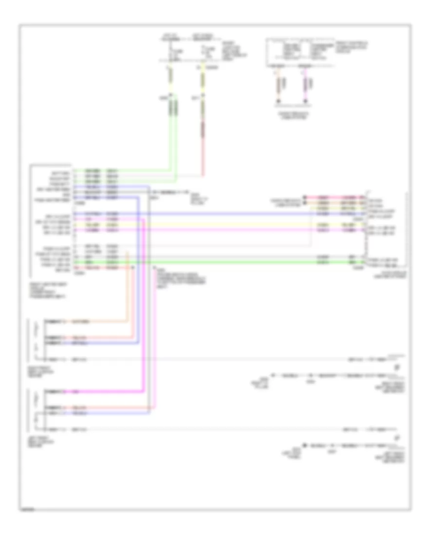 Front Heated Seats Wiring Diagram for Ford Flex Limited 2009