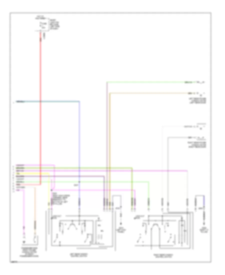 Power Windows Wiring Diagram (2 of 2) for Ford Flex Limited 2009