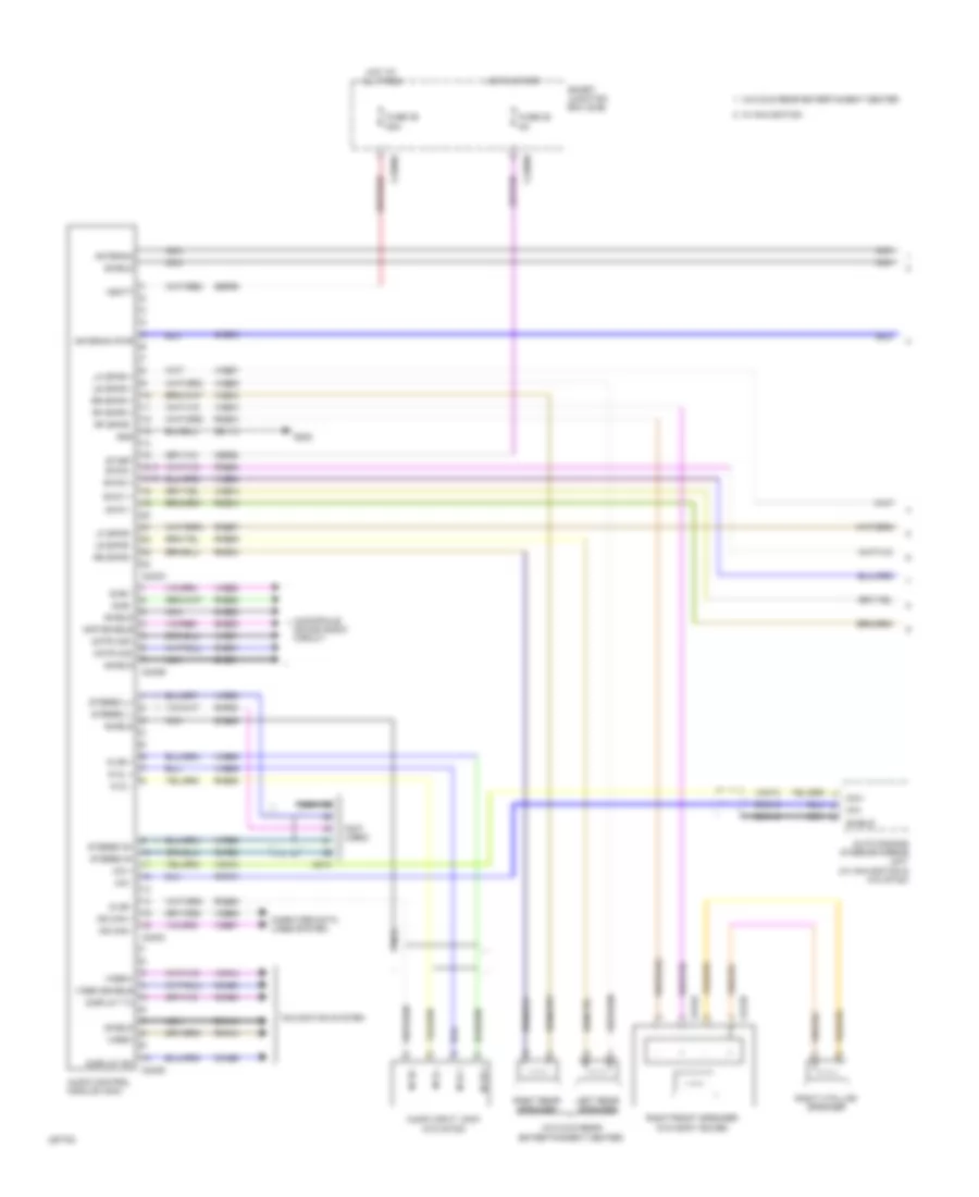 Base Radio Wiring Diagram 1 of 2 for Ford Flex Limited 2009