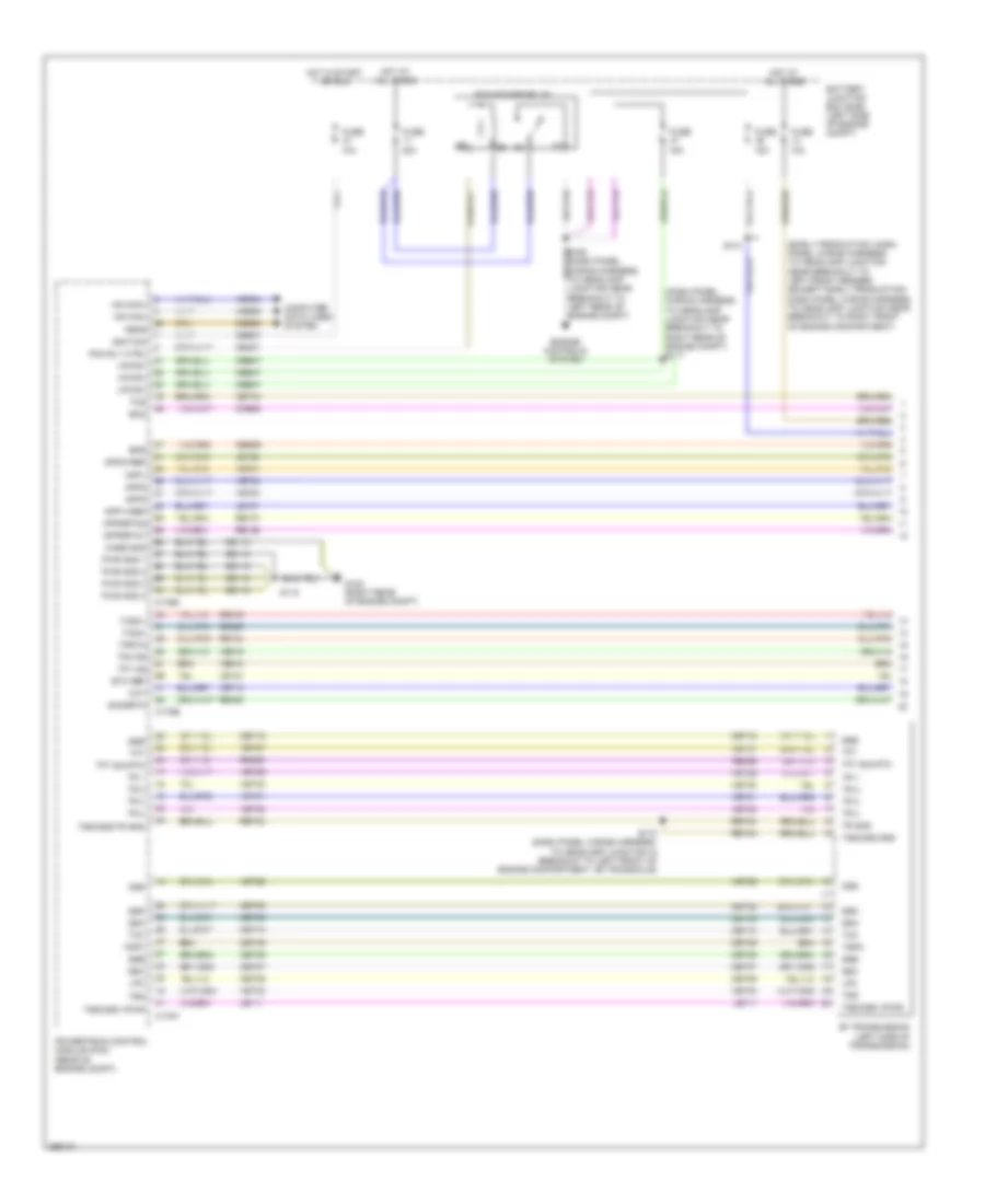 A T Wiring Diagram 1 of 2 for Ford Flex Limited 2009