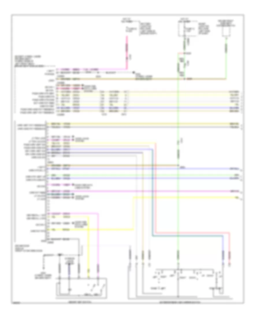 Memory Mirrors Wiring Diagram 1 of 2 for Ford Fusion S 2012