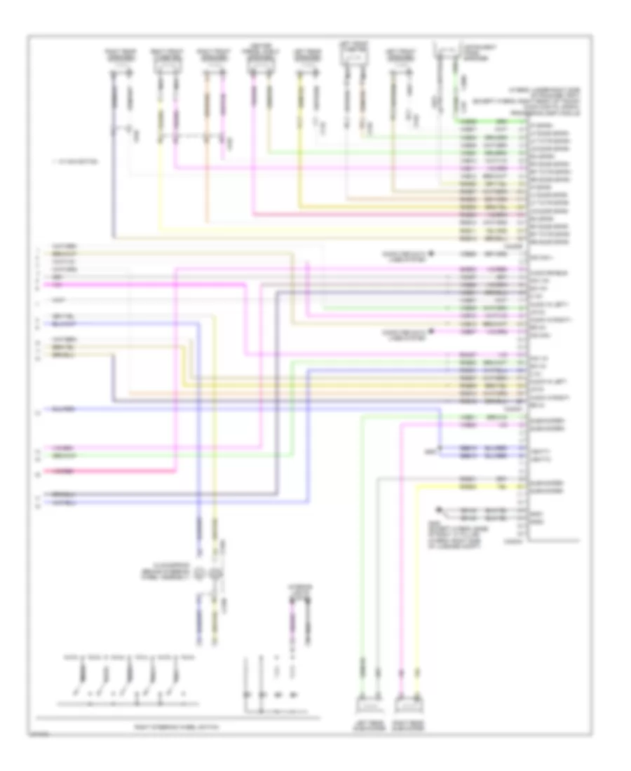 SONY Radio Wiring Diagram 2 of 2 for Ford Fusion S 2012