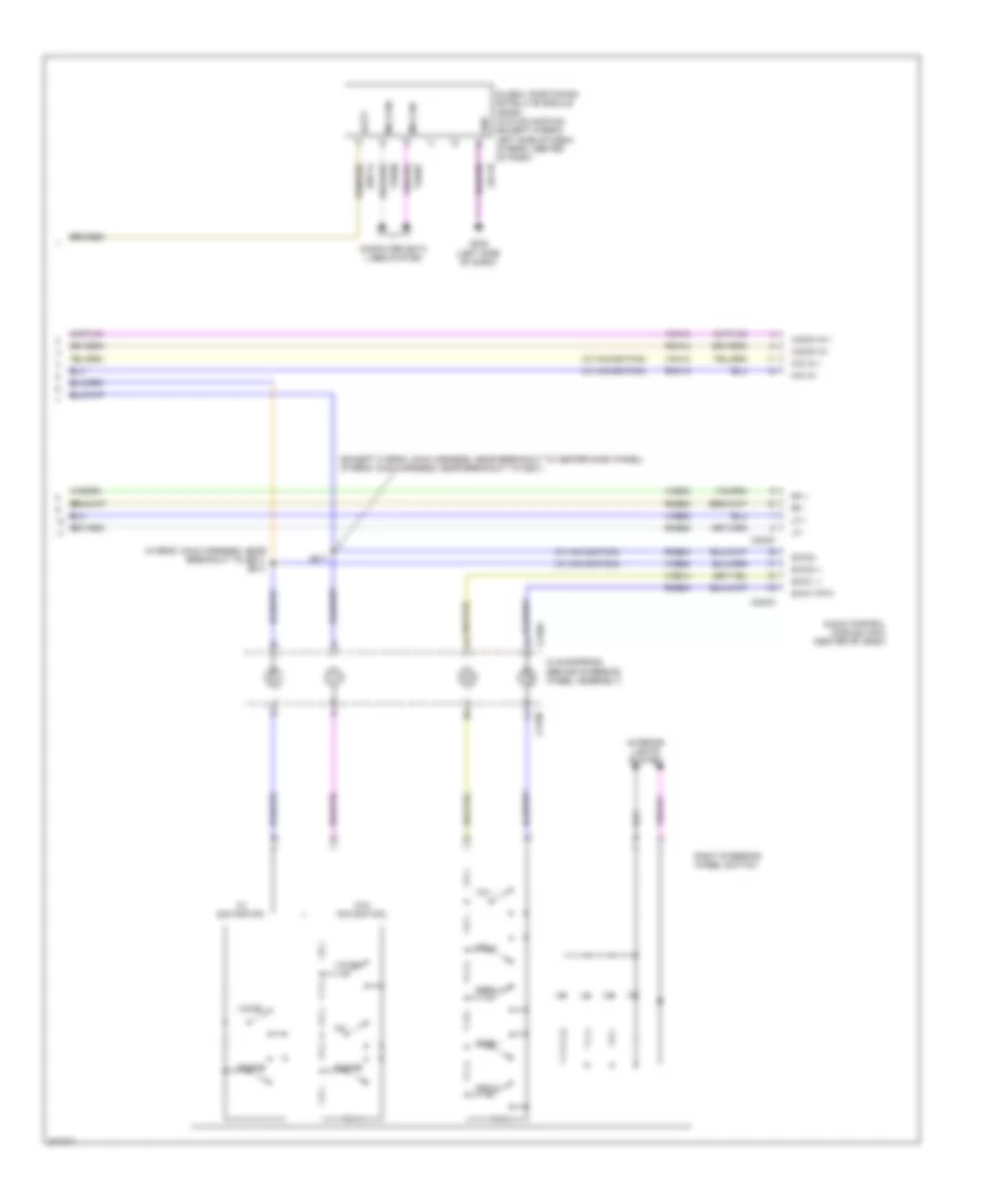 SYNC Radio Wiring Diagram 2 of 2 for Ford Fusion S 2012