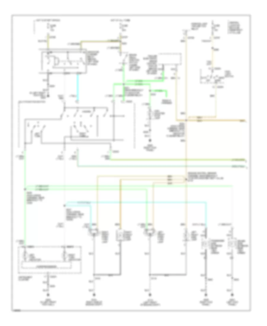 Exterior Lamps Wiring Diagram (1 of 2) for Ford Pickup F250 Super Duty 2004