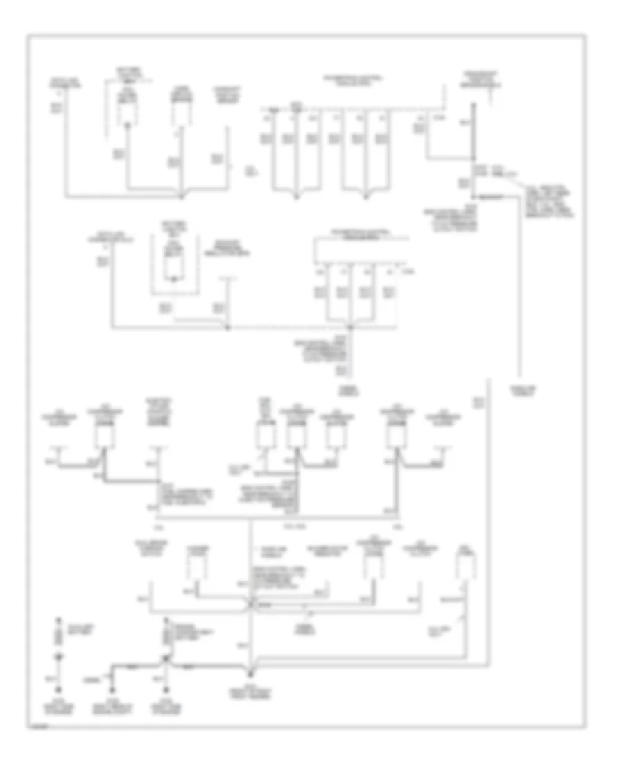 Ground Distribution Wiring Diagram 1 of 4 for Ford Cutaway E350 Super Duty 2000