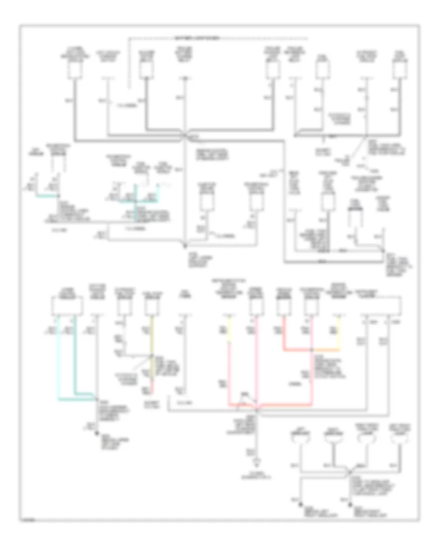 Ground Distribution Wiring Diagram (2 of 4) for Ford Cutaway E350 Super Duty 2000