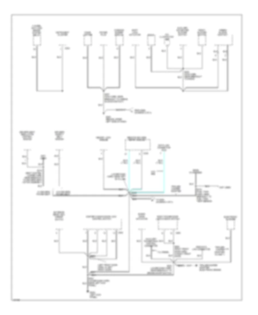 Ground Distribution Wiring Diagram (3 of 4) for Ford Cutaway E350 Super Duty 2000