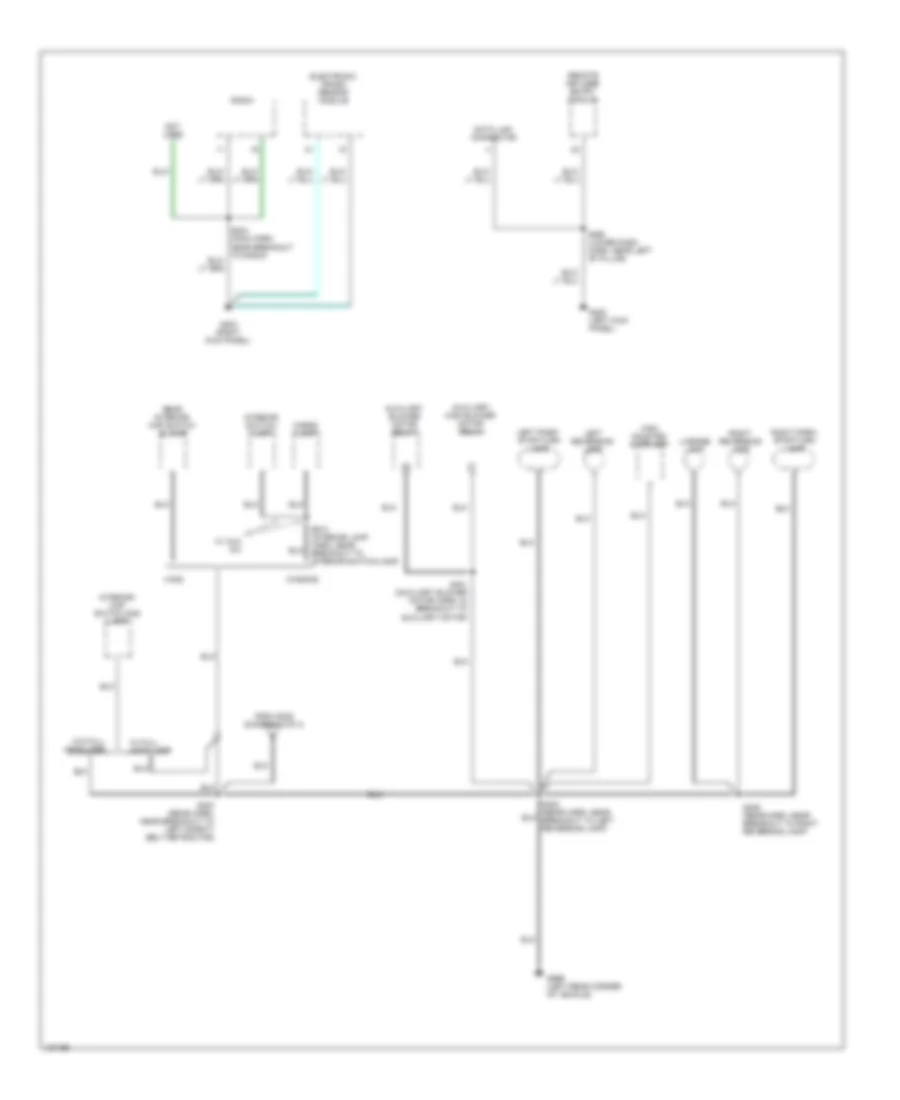 Ground Distribution Wiring Diagram 4 of 4 for Ford Cutaway E350 Super Duty 2000