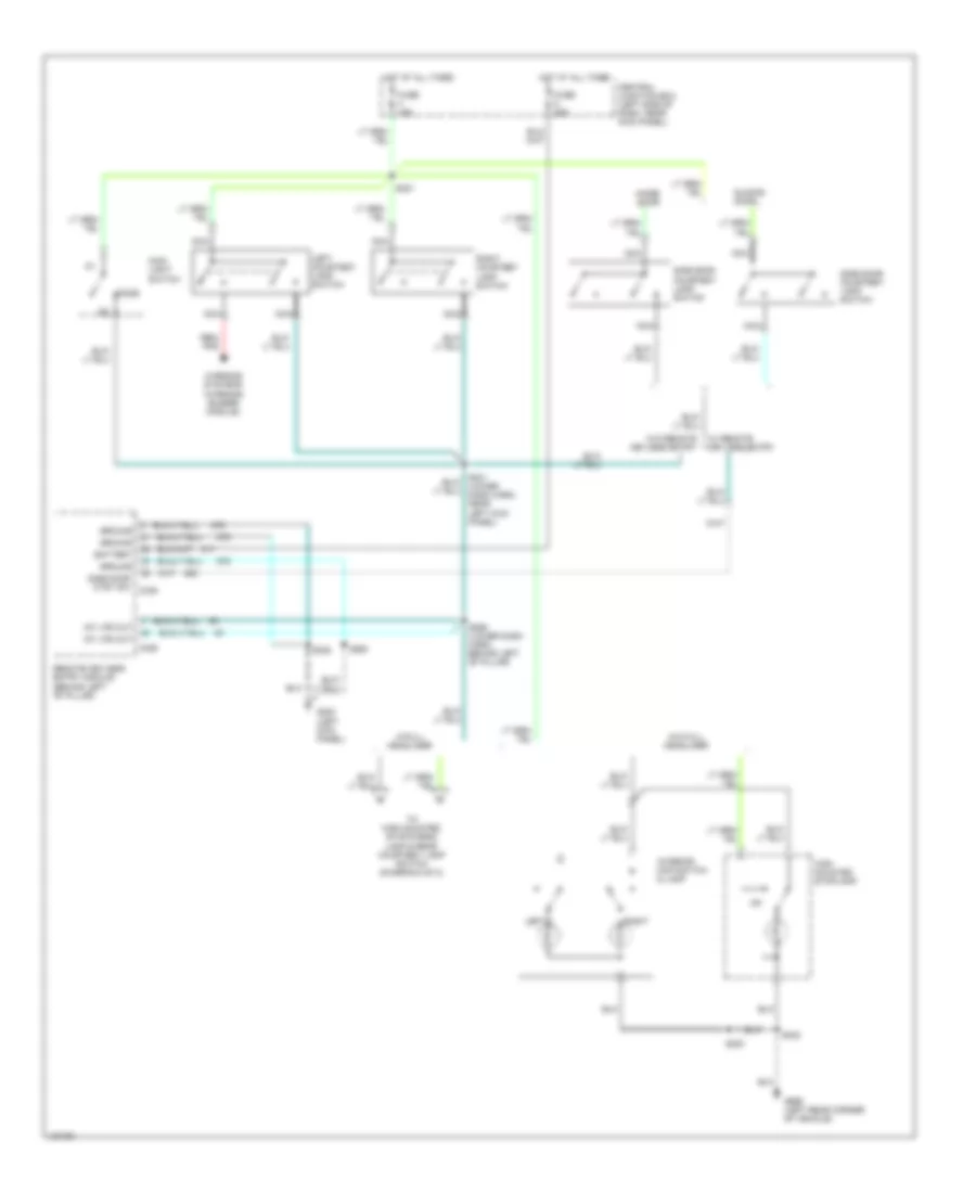 Courtesy Lamps Wiring Diagram Except Cutaway 1 of 2 for Ford Cutaway E350 Super Duty 2000