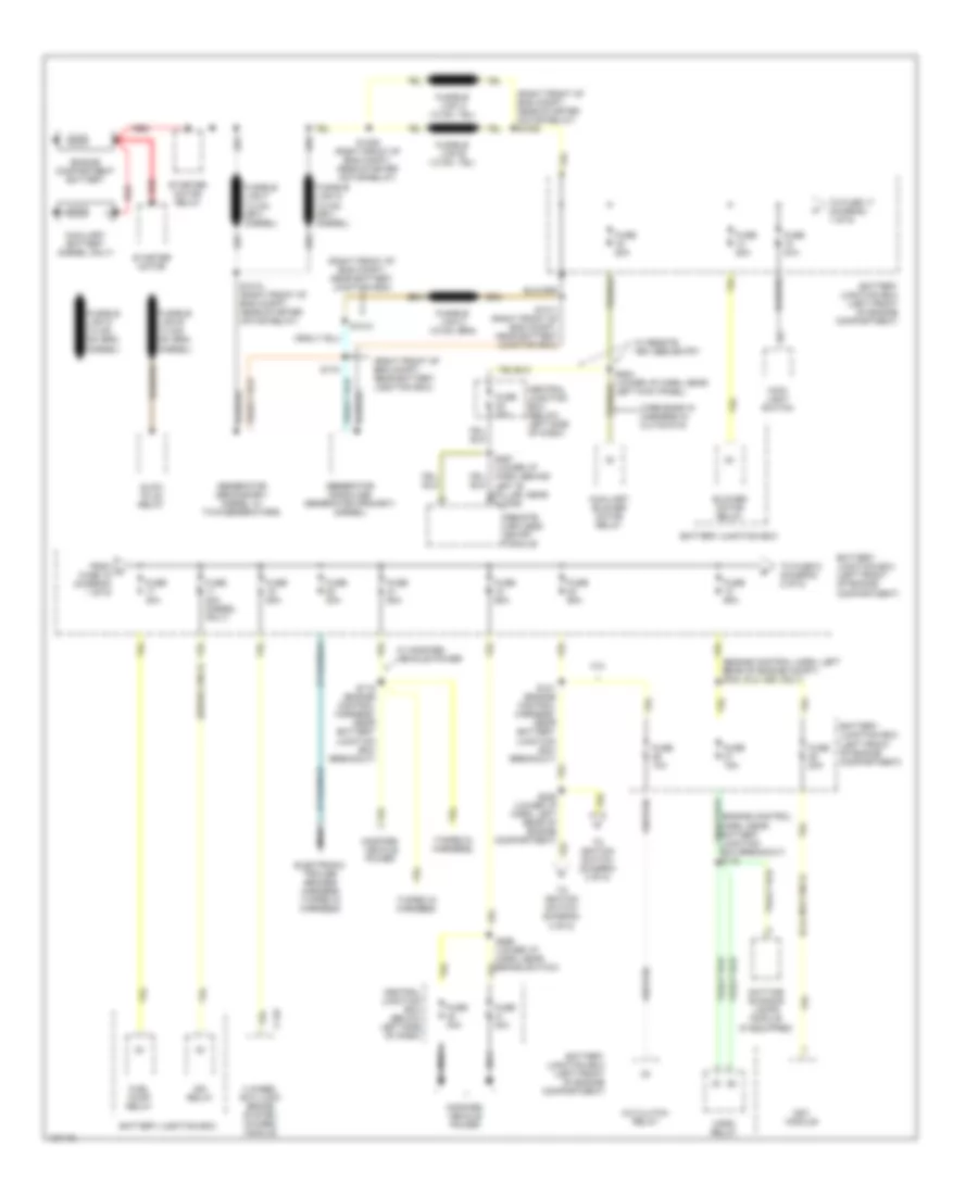 Power Distribution Wiring Diagram 1 of 5 for Ford Cutaway E350 Super Duty 2000