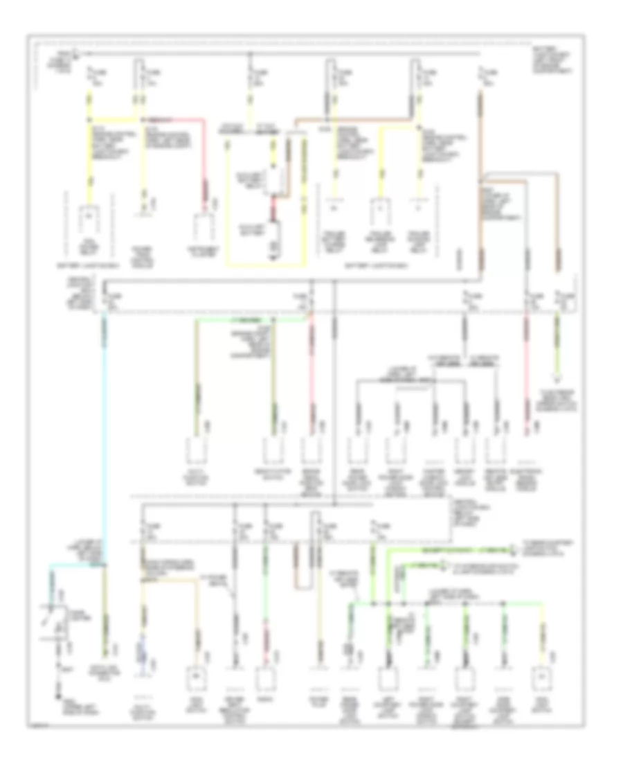 Power Distribution Wiring Diagram 2 of 5 for Ford Cutaway E350 Super Duty 2000