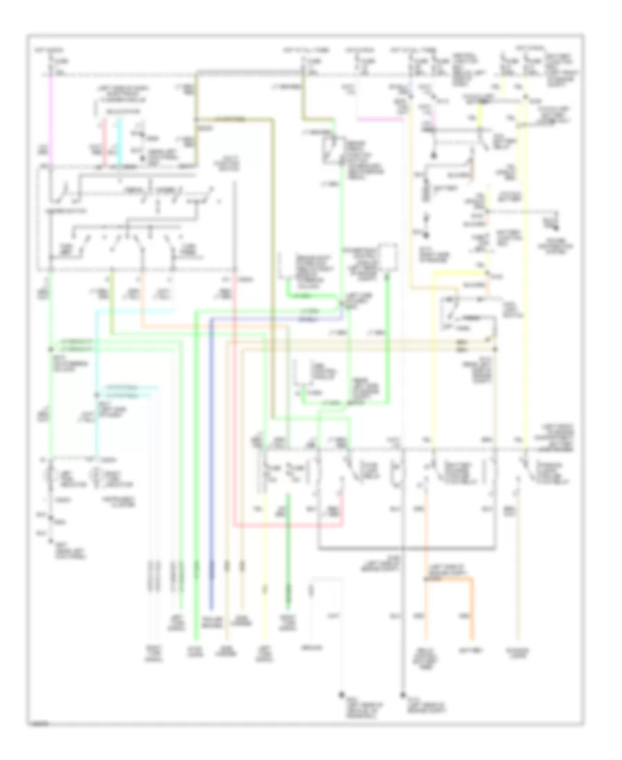 Exterior Lamps Wiring Diagram, with Stripped Chassis for Ford E550 Super Duty 2002