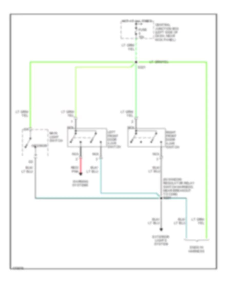Courtesy Lamps Wiring Diagram for Ford E550 Super Duty 2002