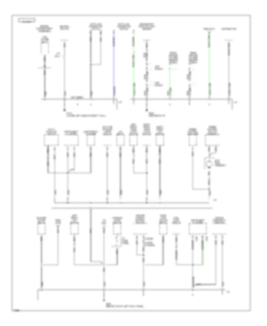 Ground Distribution Wiring Diagram (2 of 7) for Ford Escort 1996