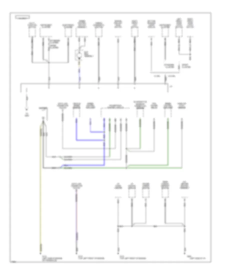 Ground Distribution Wiring Diagram 4 of 7 for Ford Escort 1996
