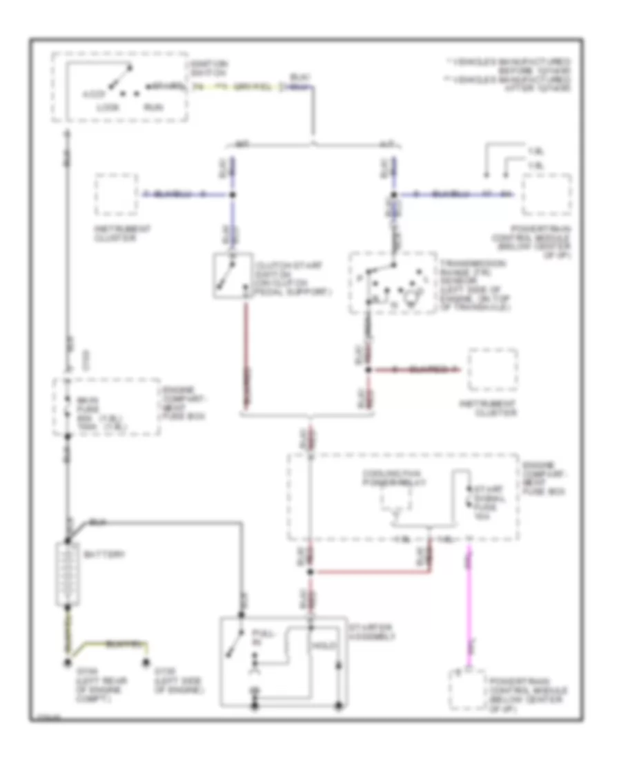 Starting Wiring Diagram for Ford Escort 1996