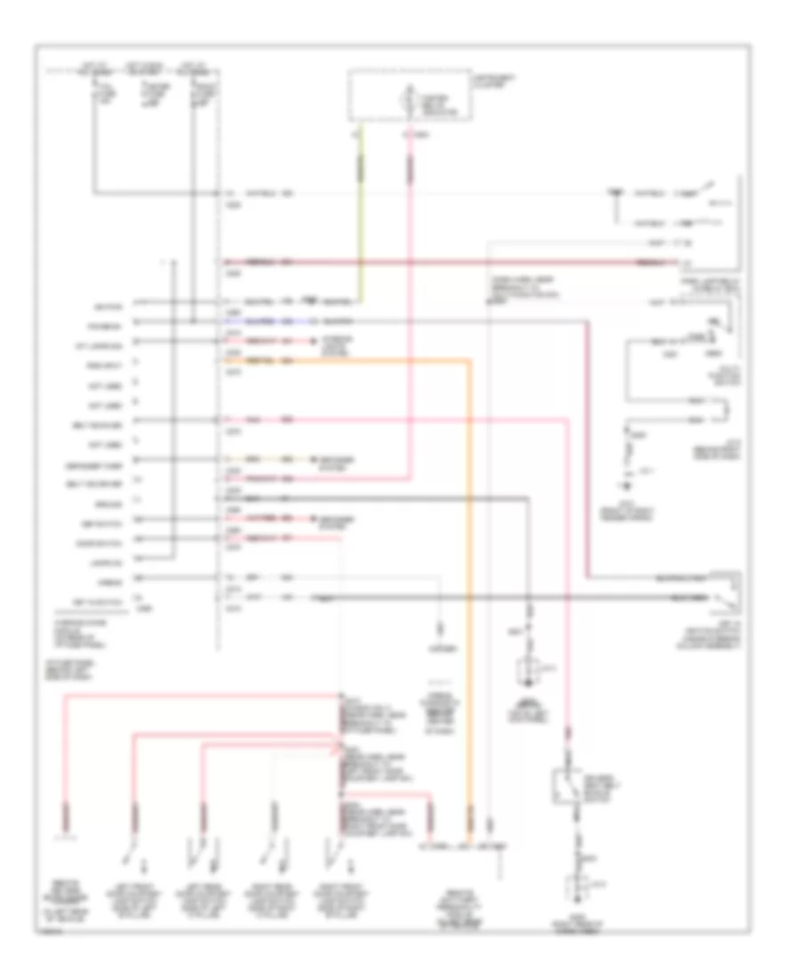 Warning System Wiring Diagrams for Ford Escort SE 1998