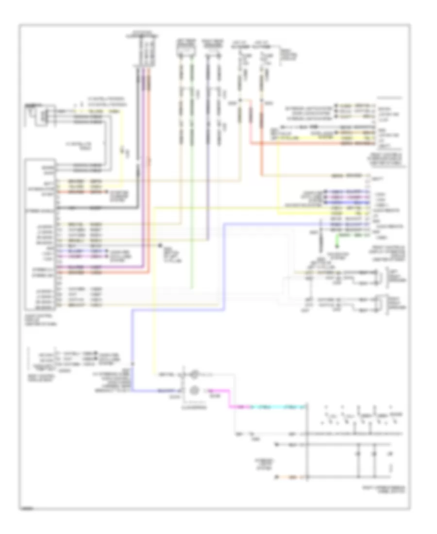 Base Radio Wiring Diagram Except Electric for Ford Focus Electric 2013
