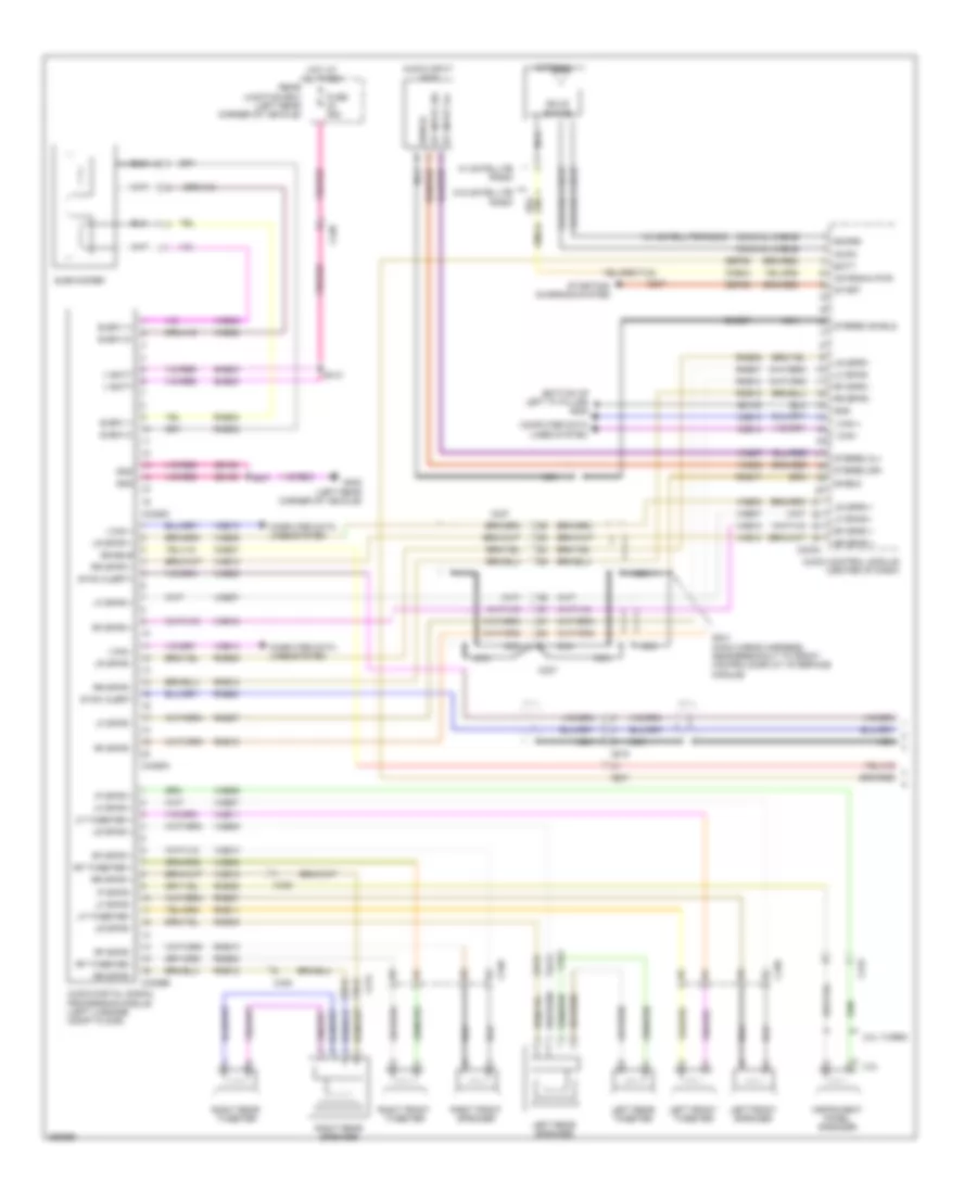 SONY Radio Wiring Diagram Except Electric 1 of 2 for Ford Focus Electric 2013
