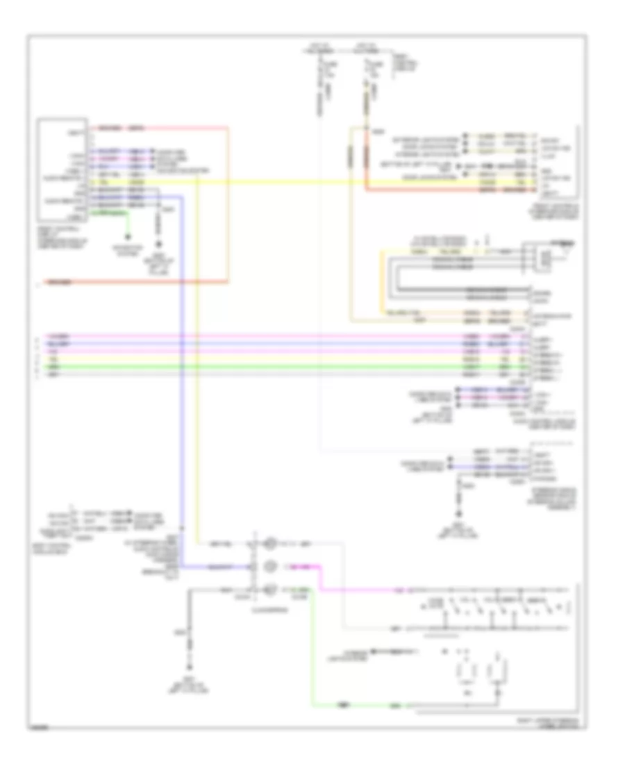 SYNC Radio Wiring Diagram, Except Electric with SYNC GEN 1 (2 of 2) for Ford Focus Electric 2013