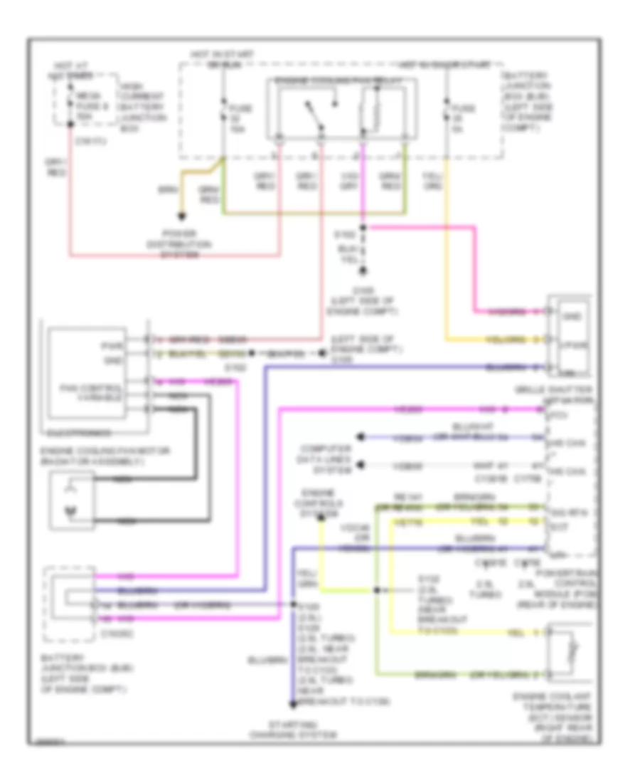 Cooling Fan Wiring Diagram Except Electric for Ford Focus Electric 2013