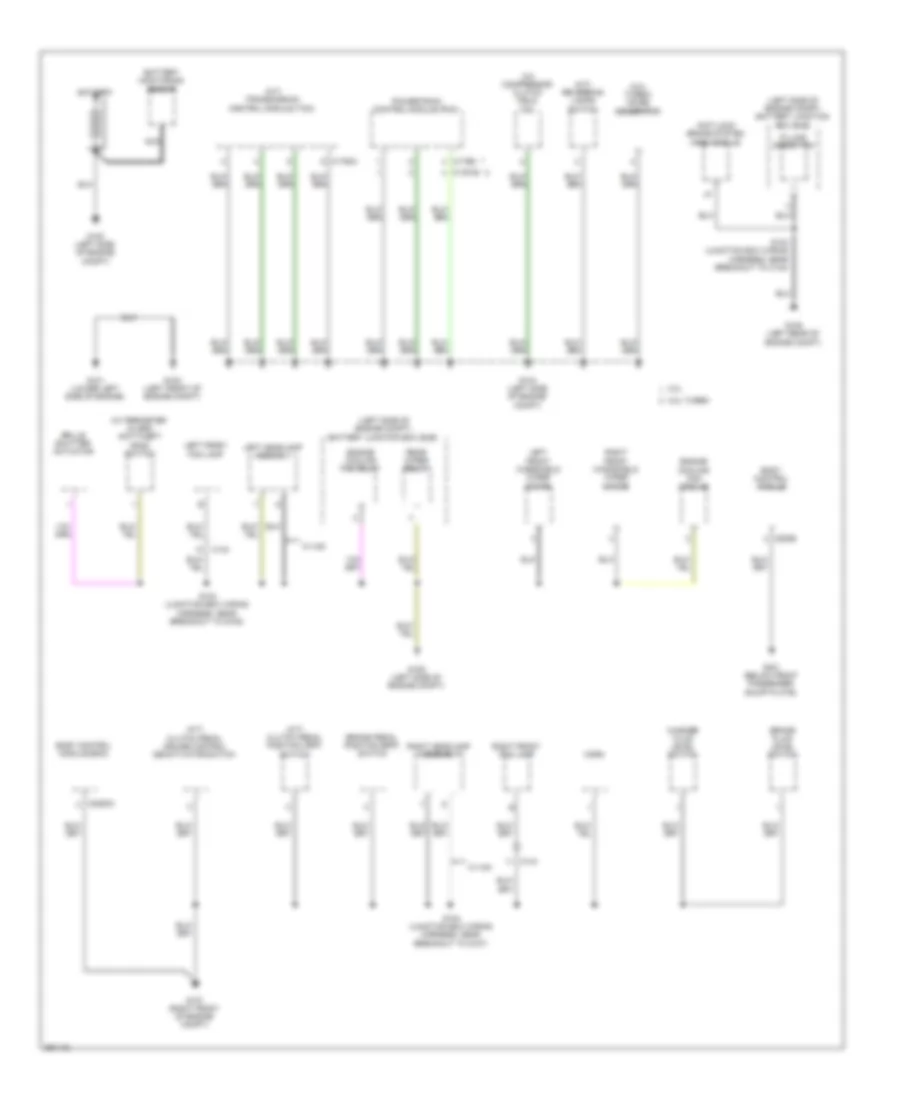 Ground Distribution Wiring Diagram Except Electric 1 of 4 for Ford Focus Electric 2013