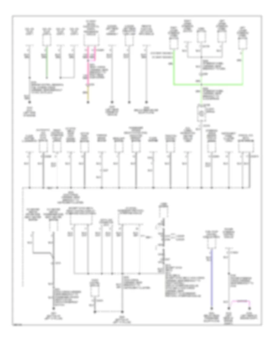 Ground Distribution Wiring Diagram Except Electric 2 of 4 for Ford Focus Electric 2013
