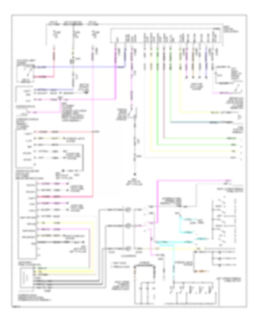 Instrument Cluster Wiring Diagram Except Electric 1 of 2 for Ford Focus Electric 2013