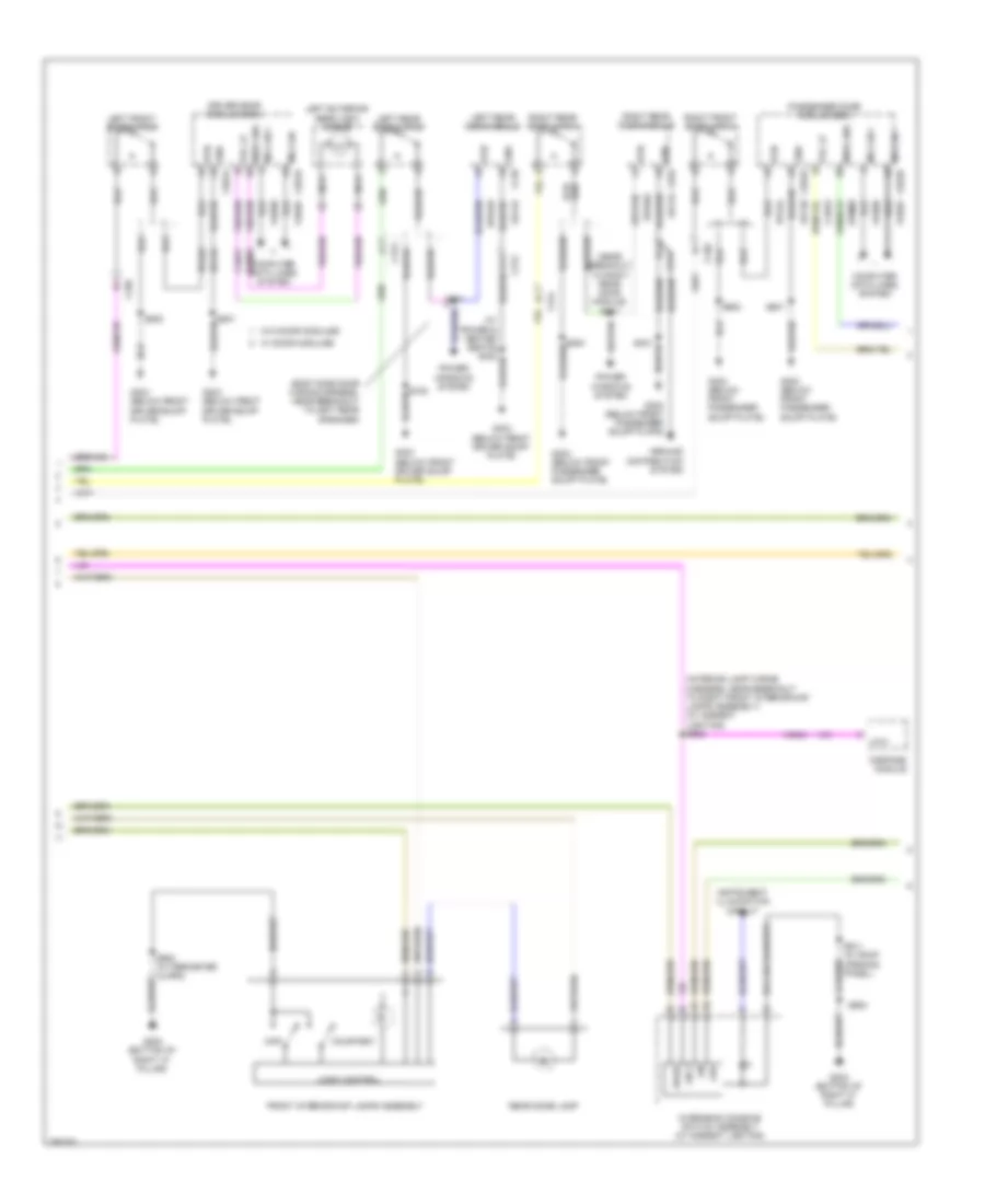 Courtesy Lamps Wiring Diagram Except Electric 2 of 3 for Ford Focus Electric 2013
