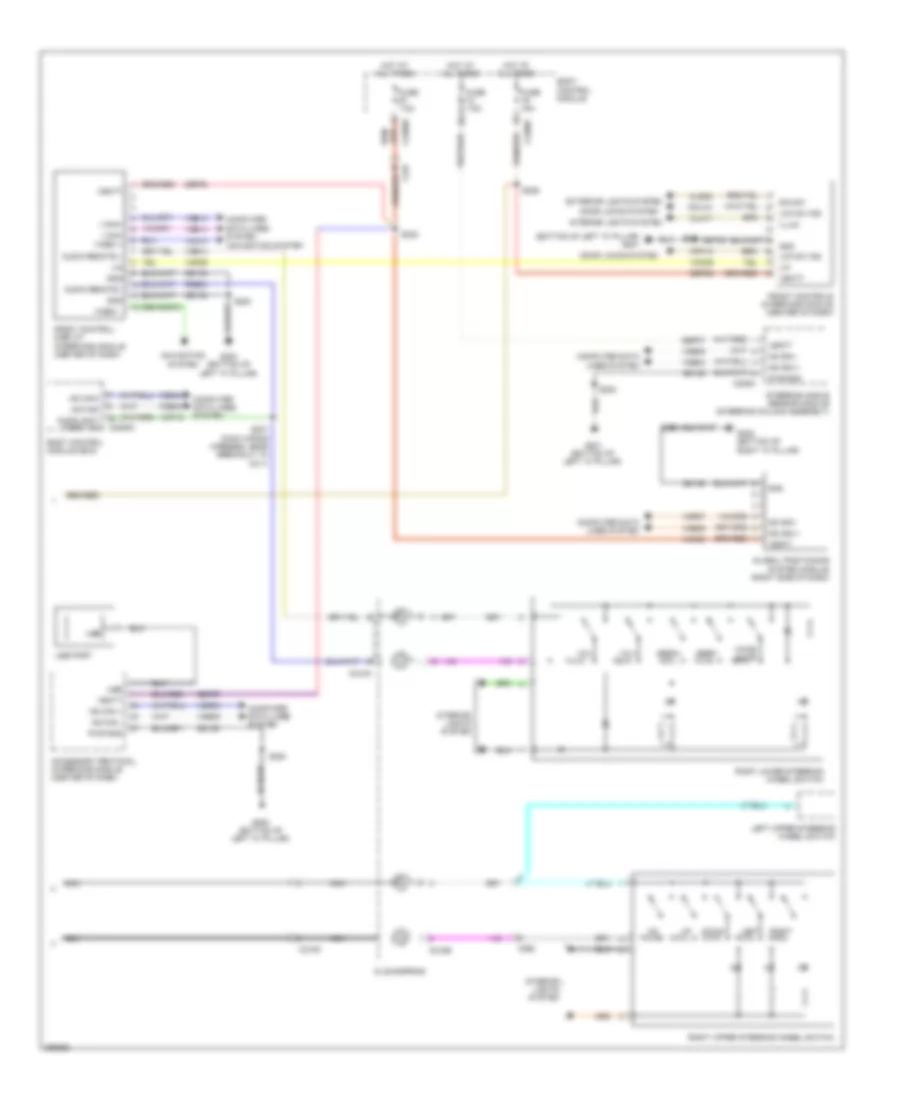 Navigation Wiring Diagram, Except Electric without Sony (2 of 2) for Ford Focus Electric 2013