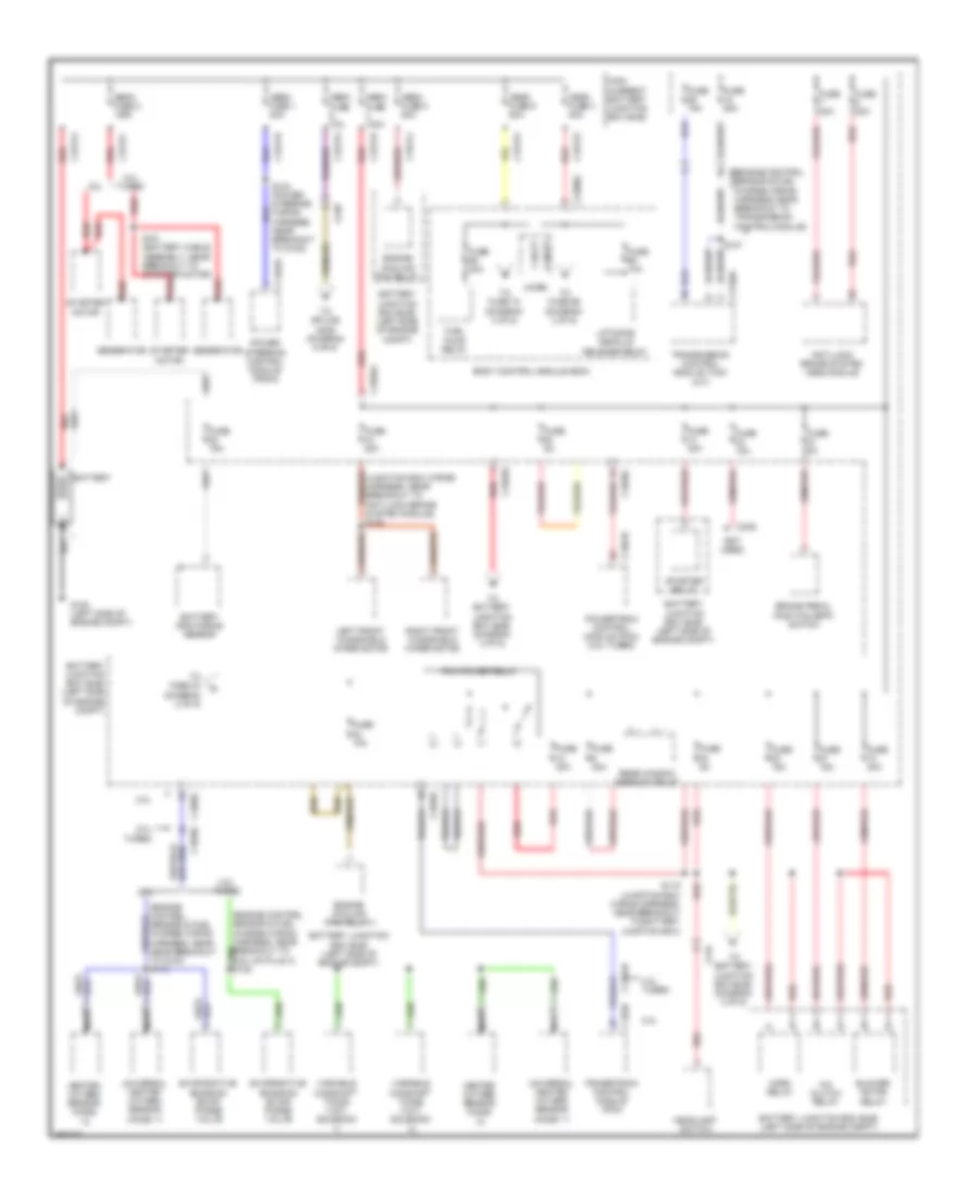 Power Distribution Wiring Diagram Except Electric 1 of 6 for Ford Focus Electric 2013