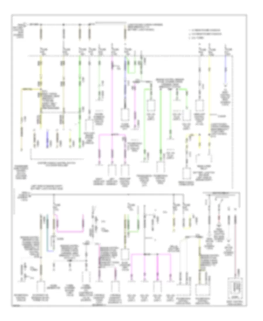 Power Distribution Wiring Diagram Except Electric 2 of 6 for Ford Focus Electric 2013