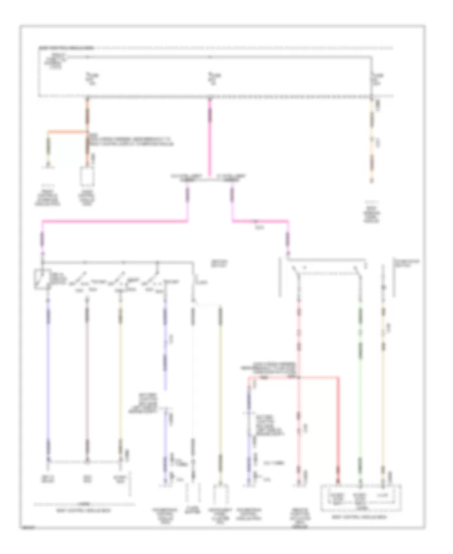 Power Distribution Wiring Diagram Except Electric 5 of 6 for Ford Focus Electric 2013
