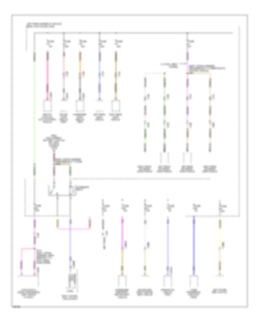 Power Distribution Wiring Diagram, Except Electric (6 of 6) for Ford Focus Electric 2013