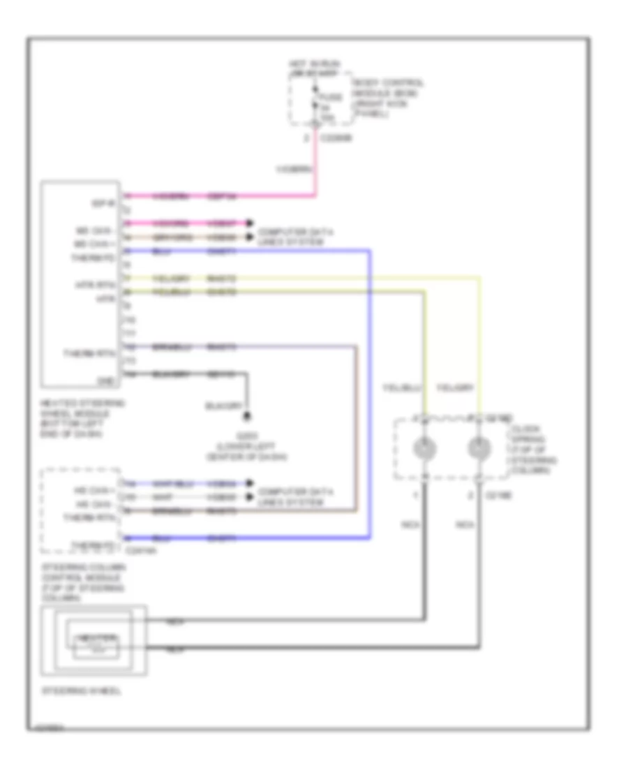 Heated Steering Wheel Wiring Diagram for Ford F-550 Super Duty XL 2014