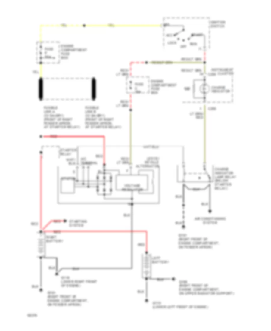 7 3L DI Turbo Diesel Charging Wiring Diagram with 165A Alternator for Ford F Super Duty 1994