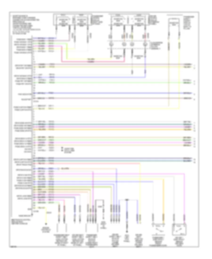 Supplemental Restraints Wiring Diagram 1 of 2 for Ford Flex SE 2009