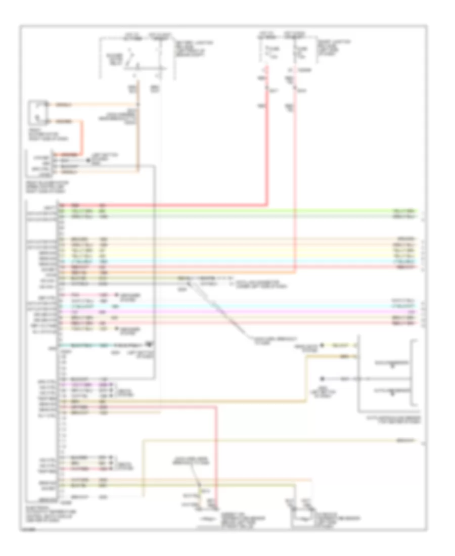 Automatic AC Wiring Diagram, without Auxiliary Climate Control (1 of 3) for Ford Freestyle Limited 2005