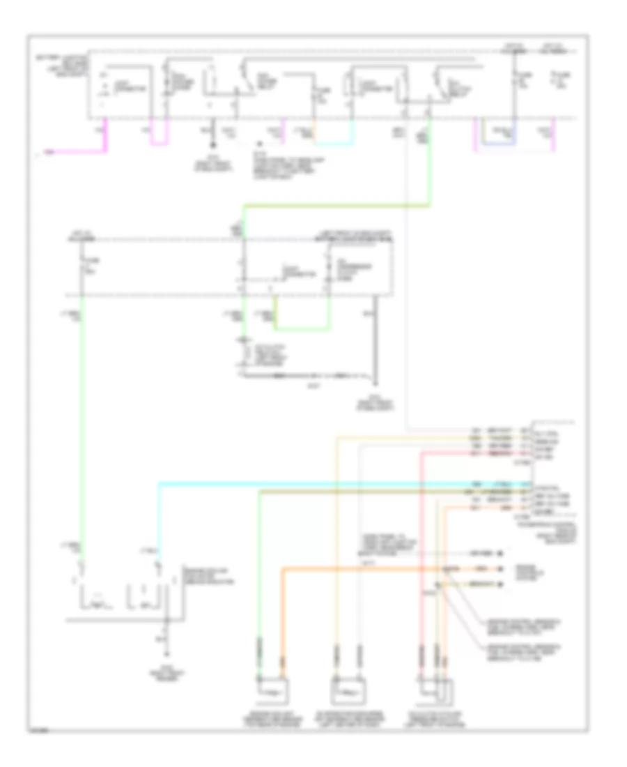 Automatic AC Wiring Diagram, without Auxiliary Climate Control (3 of 3) for Ford Freestyle Limited 2005