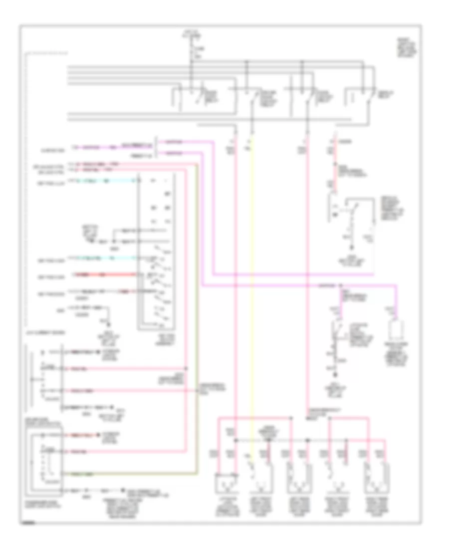 Forced Entry Wiring Diagram 1 of 2 for Ford Freestyle Limited 2005