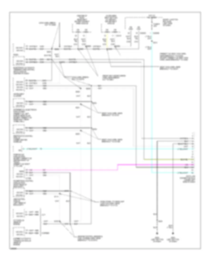 Computer Data Lines Wiring Diagram for Ford Freestyle Limited 2005