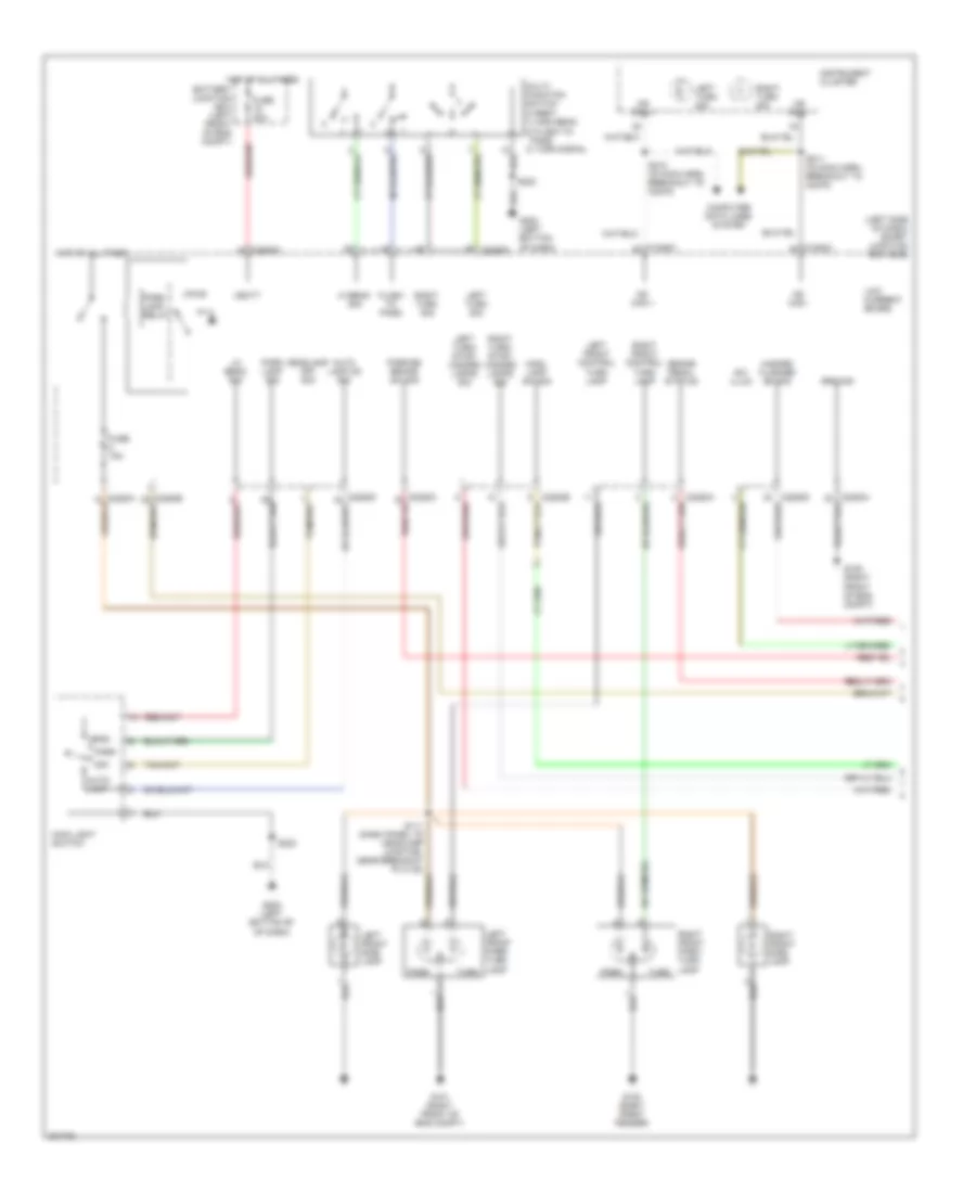 Exterior Lamps Wiring Diagram 1 of 2 for Ford Freestyle Limited 2005